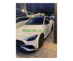 مرسيدس C200 AMG Line موديل 2024 – سقف بانوراما حالة الزيرو كاميرا 360° تحكم كهربائي في مقاعد السائق