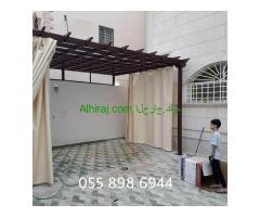 تركيب سواتر ومظلات هناجر ومستودعات بيوت شعر في مكة وجدة خصم 35% 0558986944